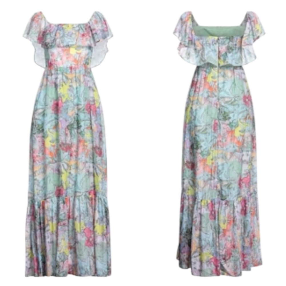 NWT Alice + Olivia Silk Lola Schnabel Lola Dream Dress Size 4 - Picture 6 of 12